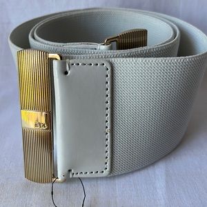 Lauren Ralph Lauren Belt White Gold Belt Large New